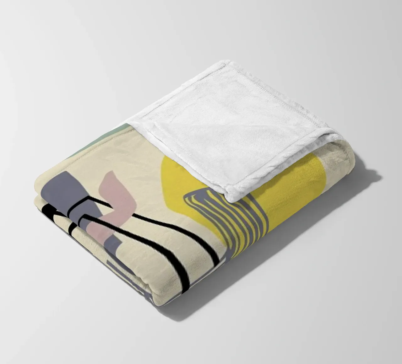 Take A Seat fleece blanket by Helena Ravenne