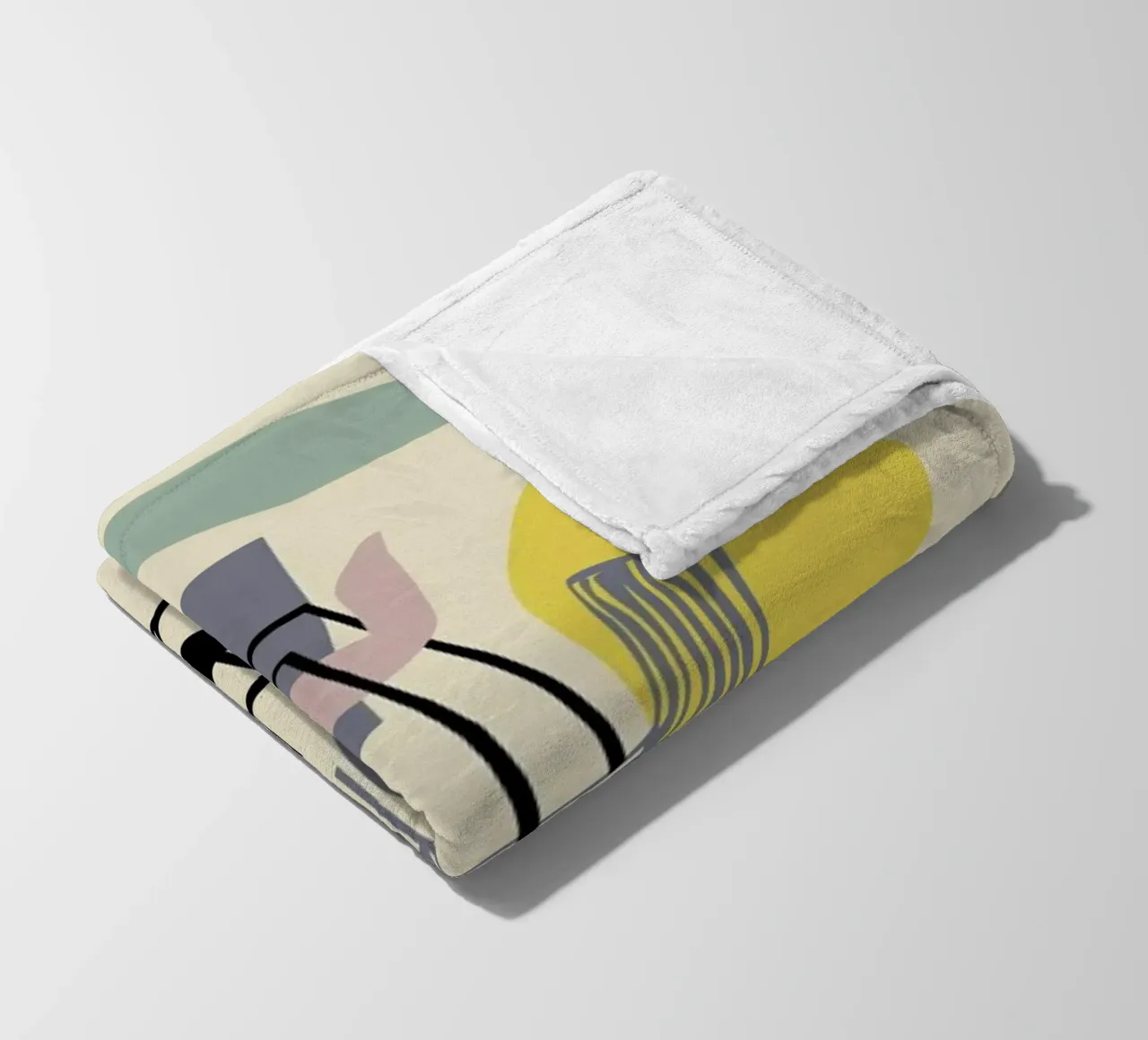 Take A Seat fleece blanket by Helena Ravenne