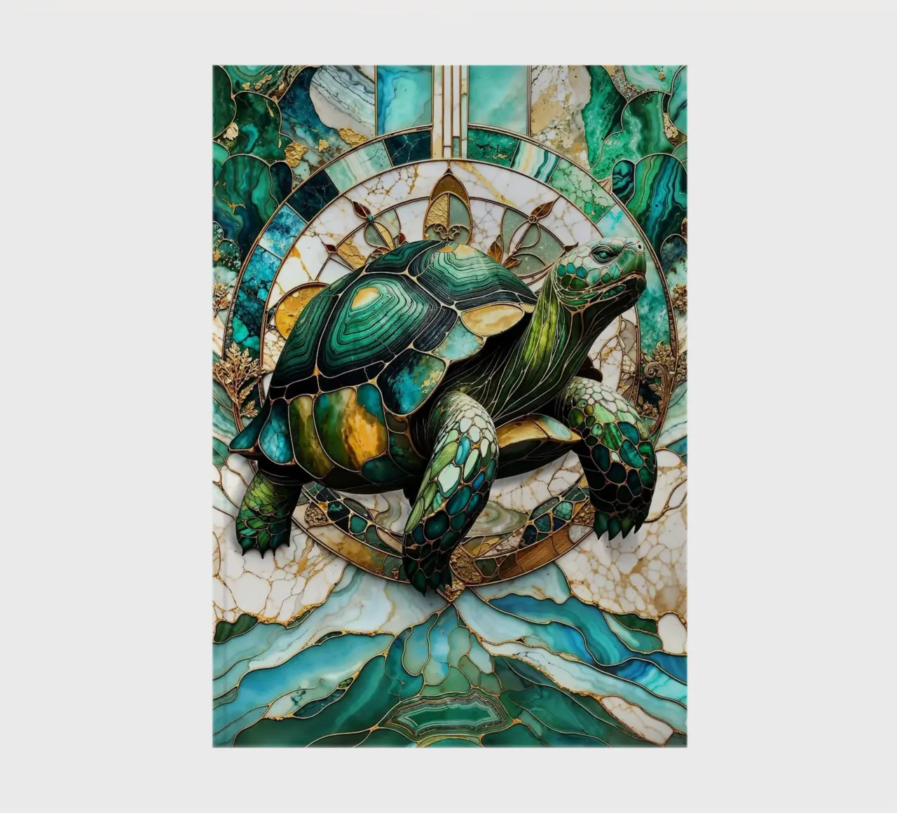 Eternal Kintsugi Tortoise notebook by Margaret Marie Ostrout