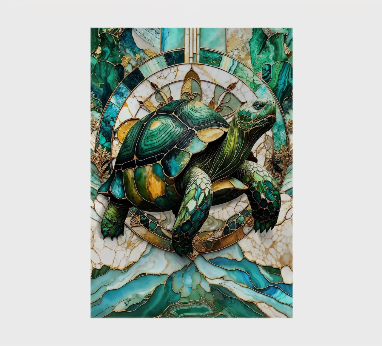 Eternal Kintsugi Tortoise notebook by Margaret Marie Ostrout