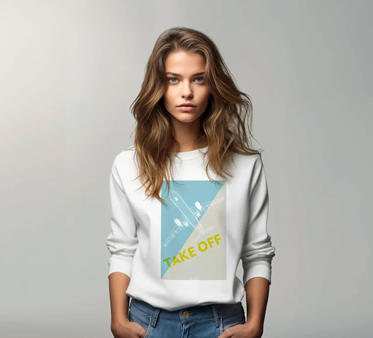 Take Off A340 felpa da Marc Schulthess