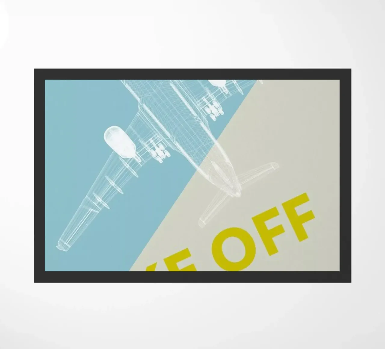 Take Off A340 doormat by Marc Schulthess