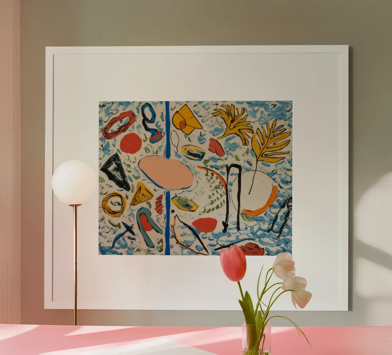 Armonia della foresta mistica poster con telaio in plastica da Beach Palette