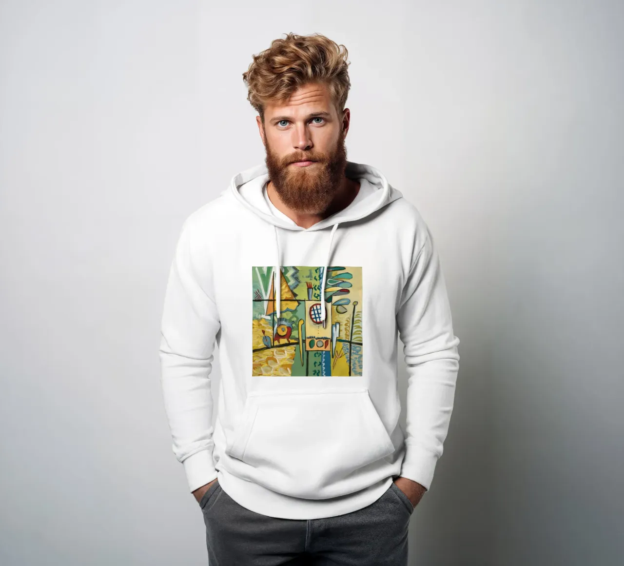 Sinfonia urbana astratta felpa con cappuccio da Beach Palette