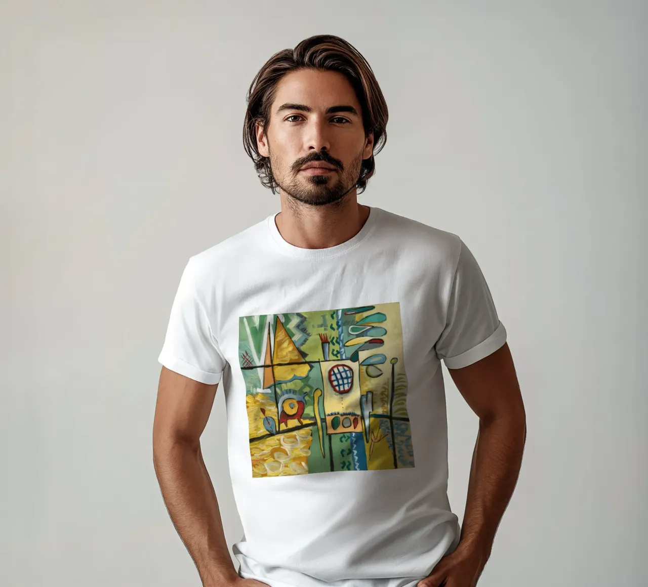 Abstracte stedelijke symfonie t-shirt van Beach Palette
