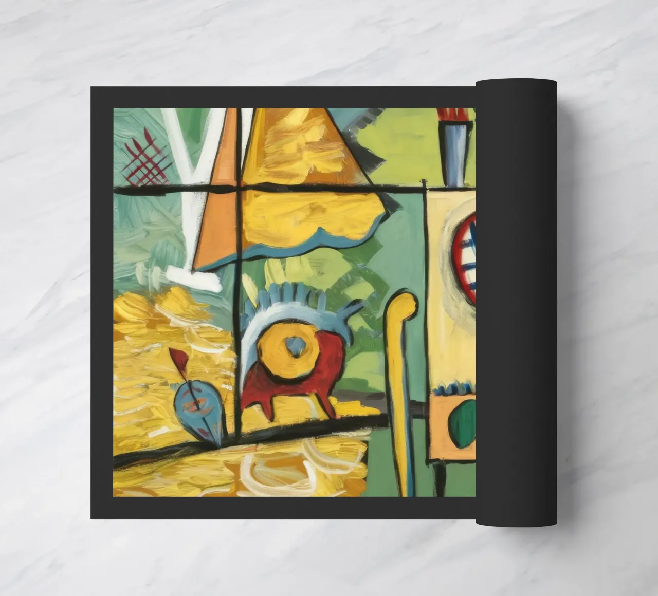 Abstracte stedelijke symfonie deurmat van Beach Palette
