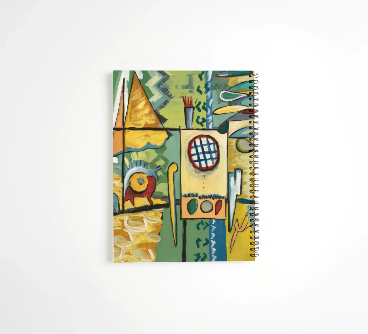Abstract Urban Symphony spiral notebook by Beach Palette