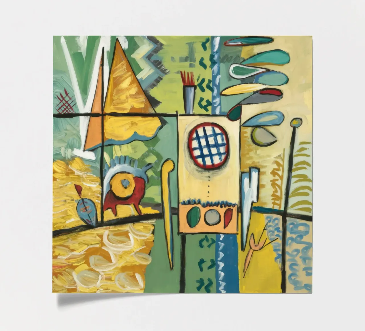 Abstract Urban Symphony sticker sheet by Beach Palette