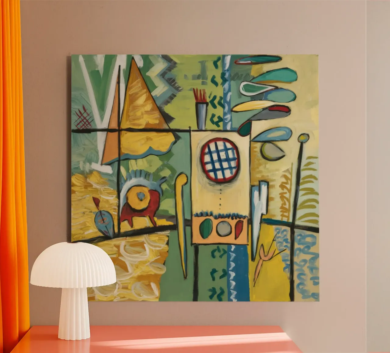 Symphonie urbaine abstraite alu dibond de Beach Palette