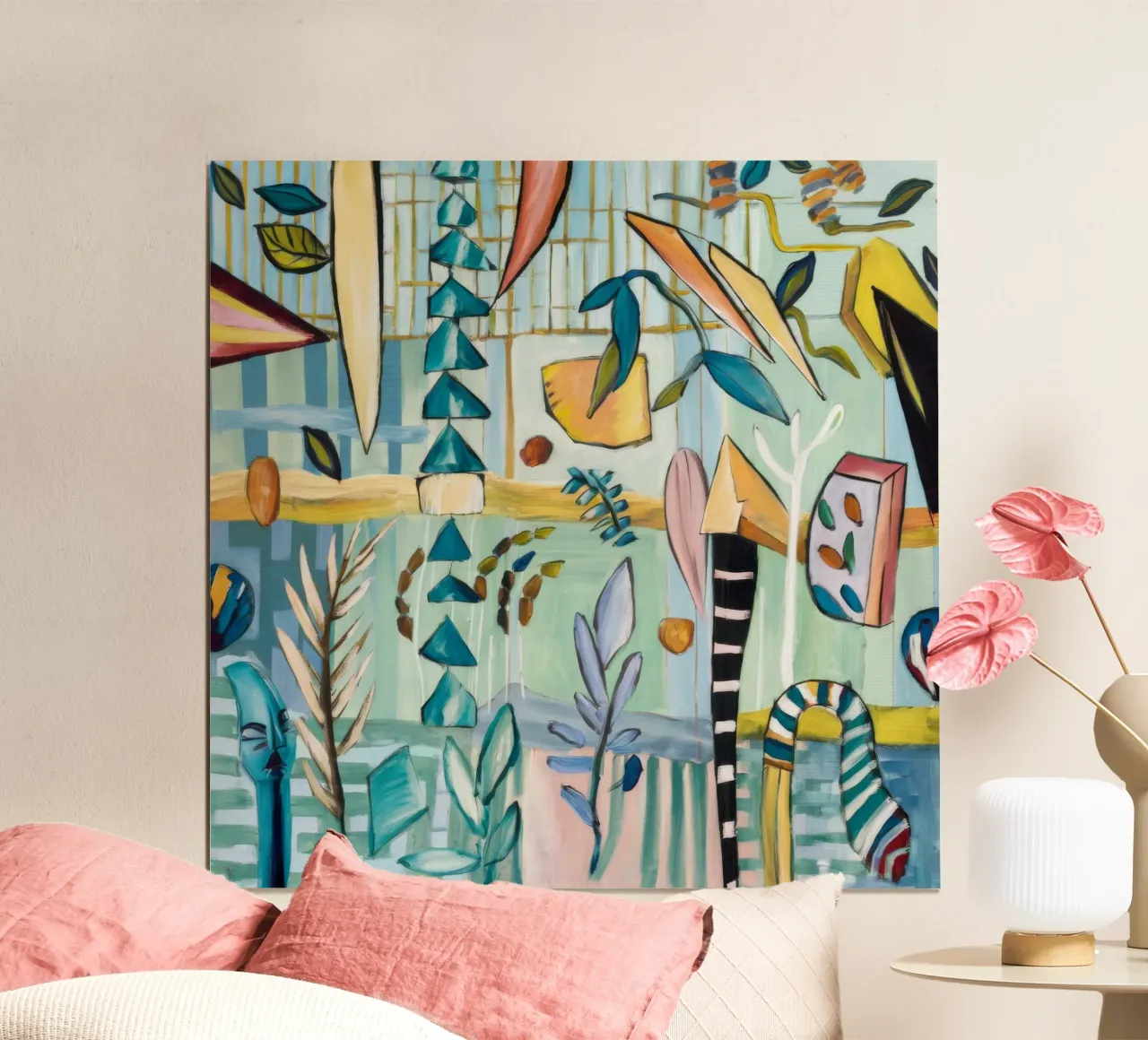 Sinfonia tropicale poster con telaio in legno da Beach Palette
