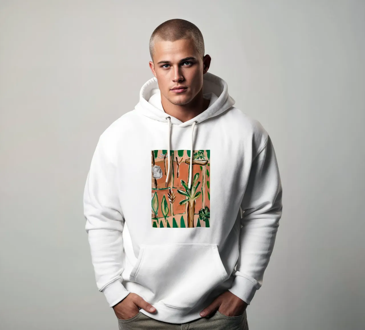 Jungla abstracta sudadera con capucha de Beach Palette