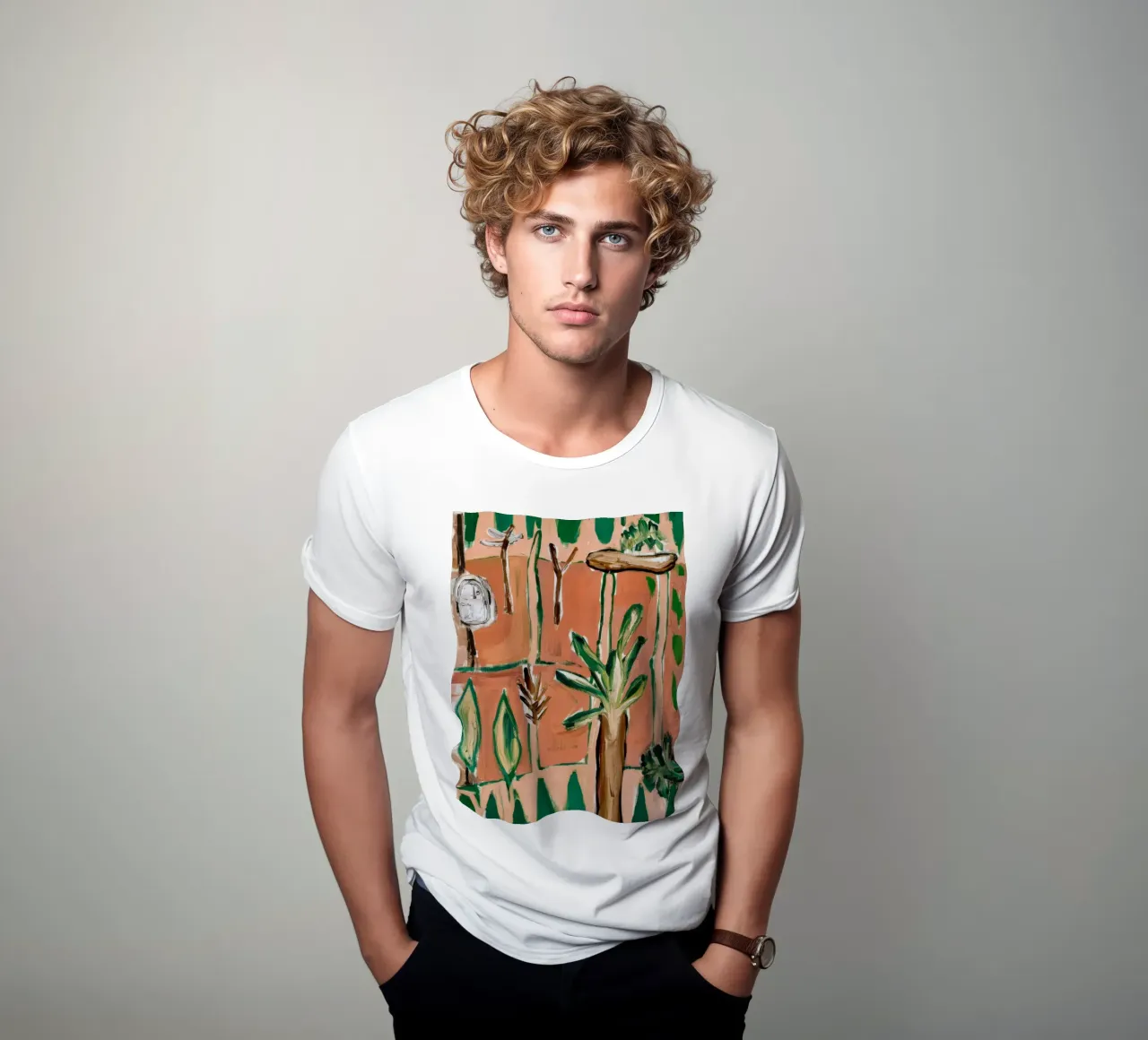 Abstract Jungle t-shirt by Beach Palette