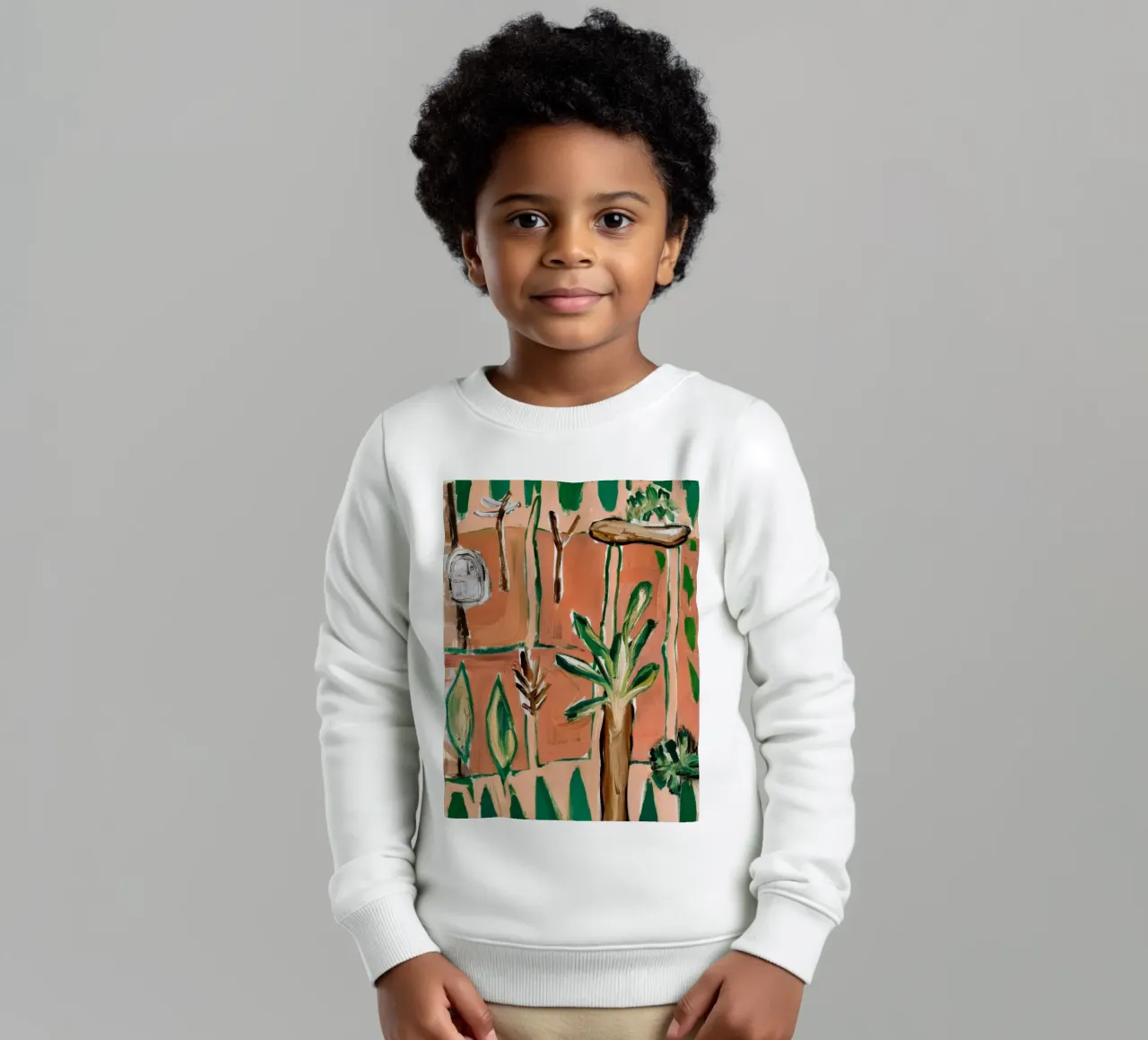 Abstract Jungle kids sweatshirt by Beach Palette