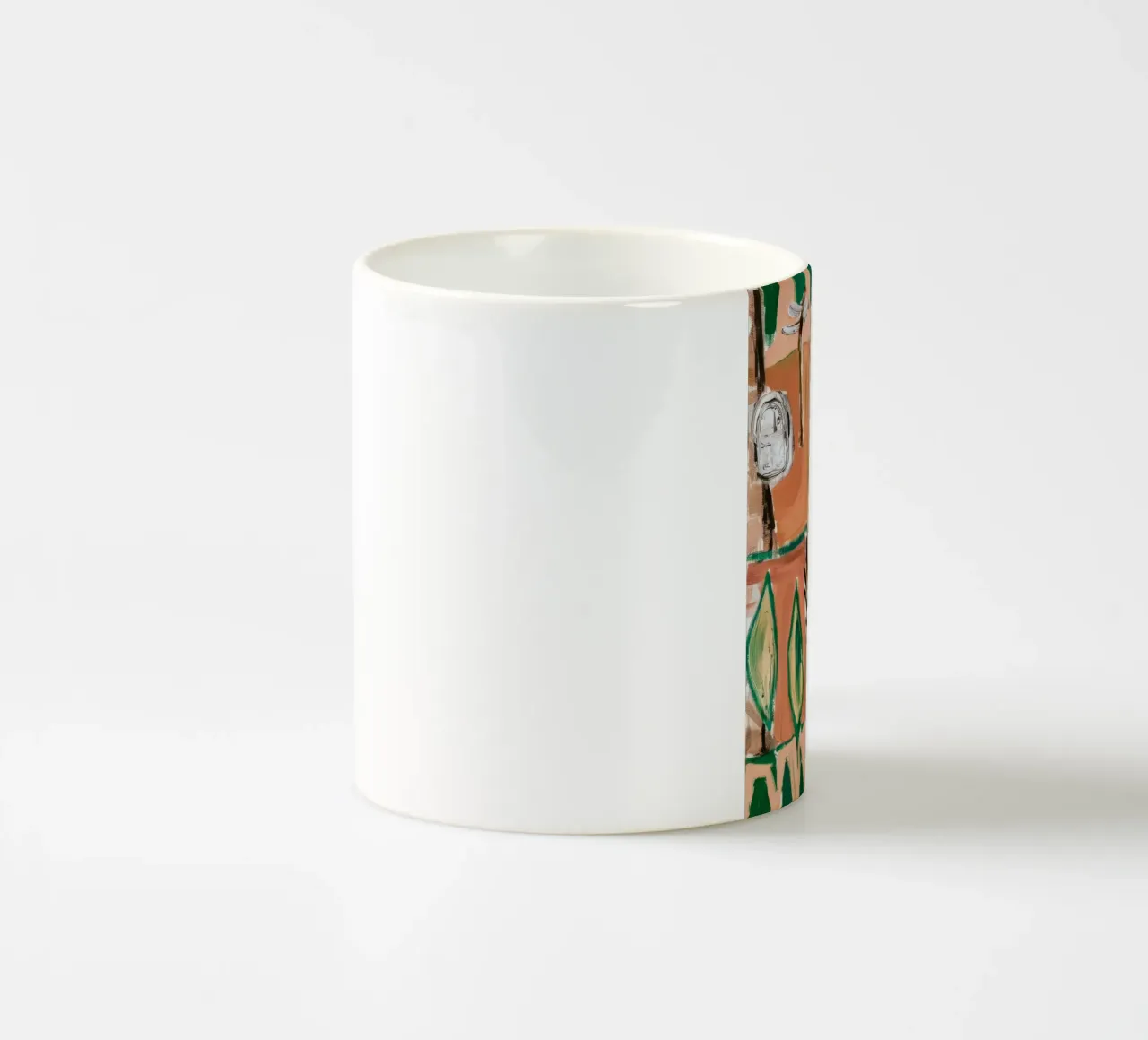 Abstracte jungle keramische mok van Beach Palette