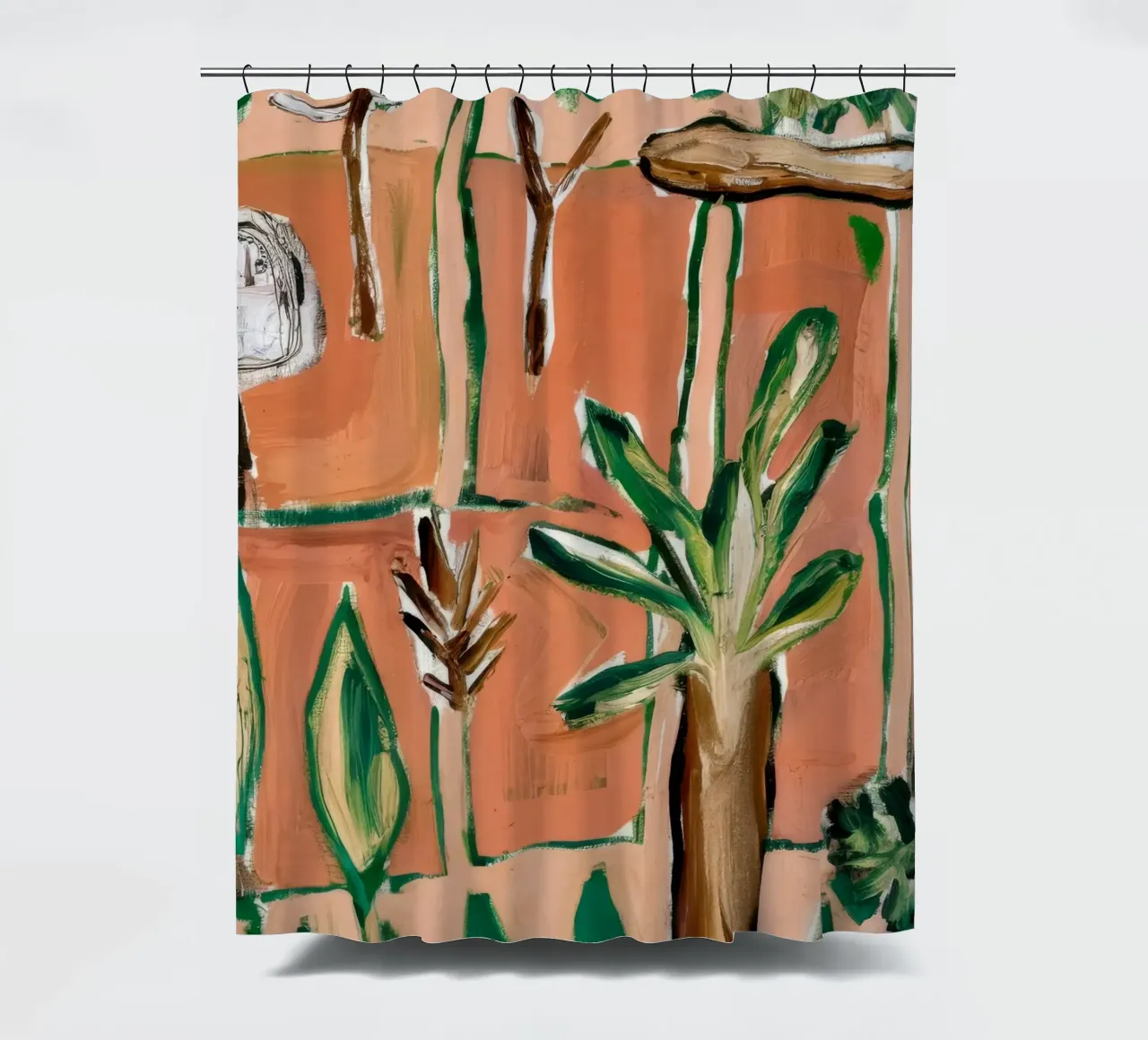 Jungla abstracta cortina de baño de Beach Palette
