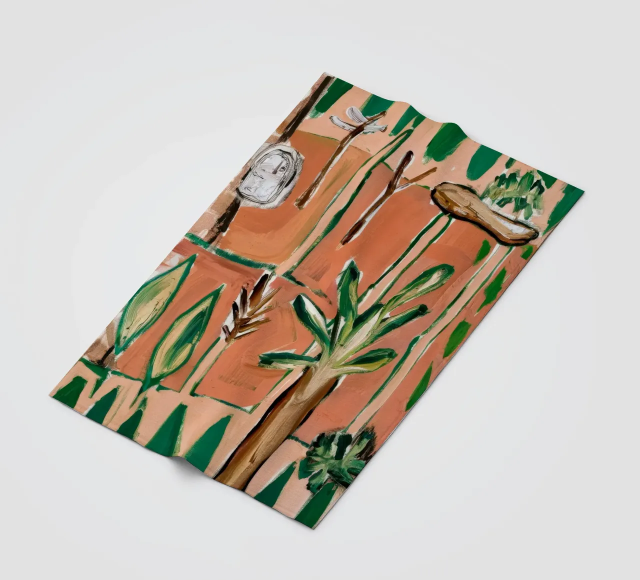 Abstracte jungle fleecedeken van Beach Palette