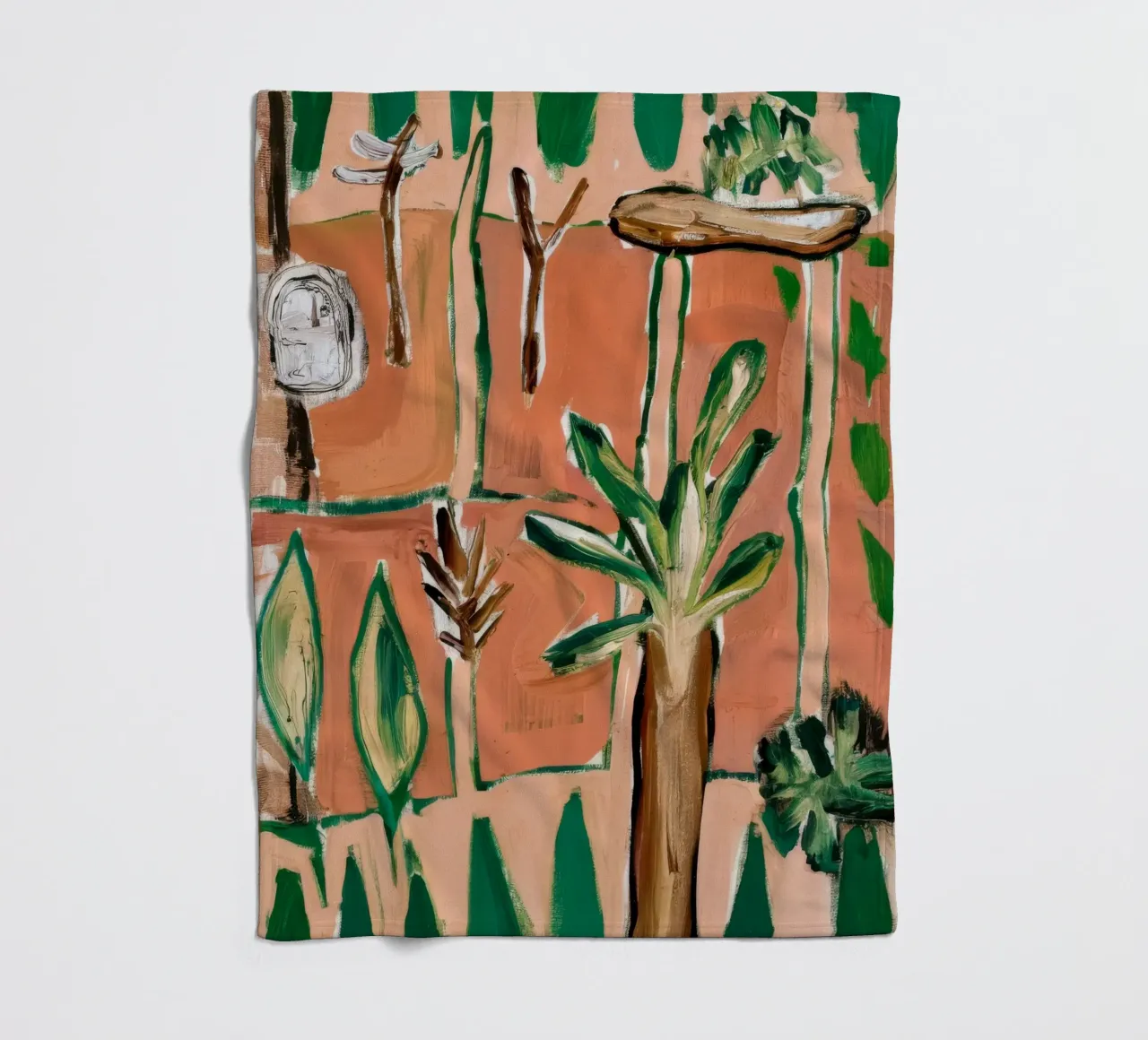Abstracte jungle fleecedeken van Beach Palette