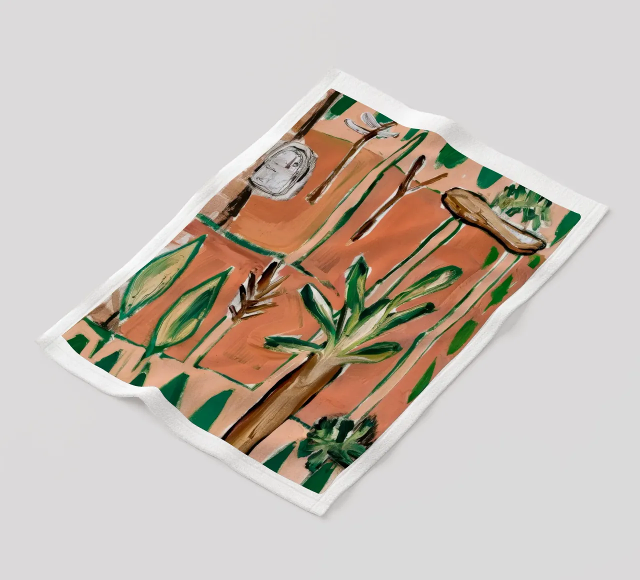 Abstracte jungle fleecedeken van Beach Palette