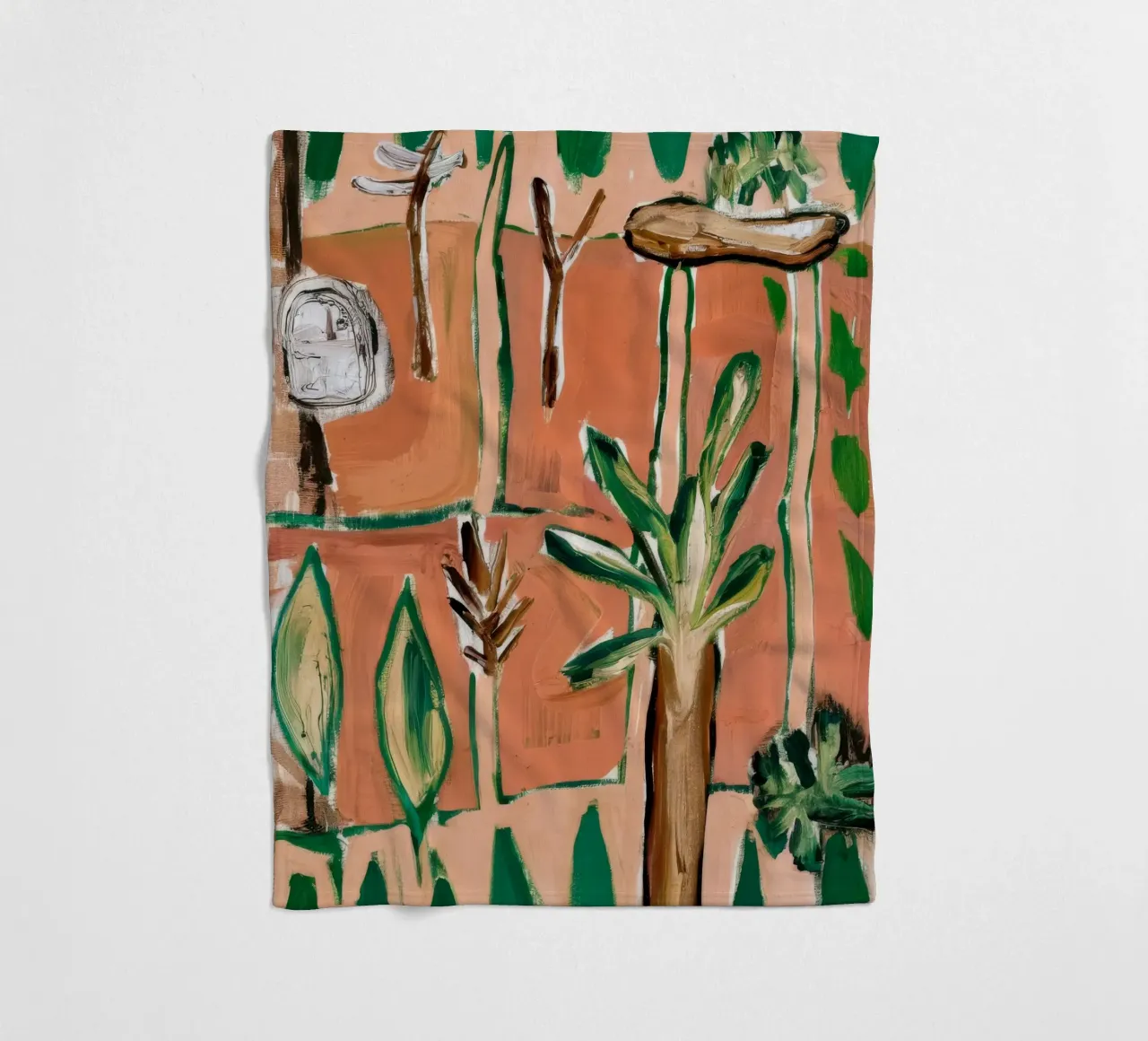 Abstracte jungle fleecedeken van Beach Palette