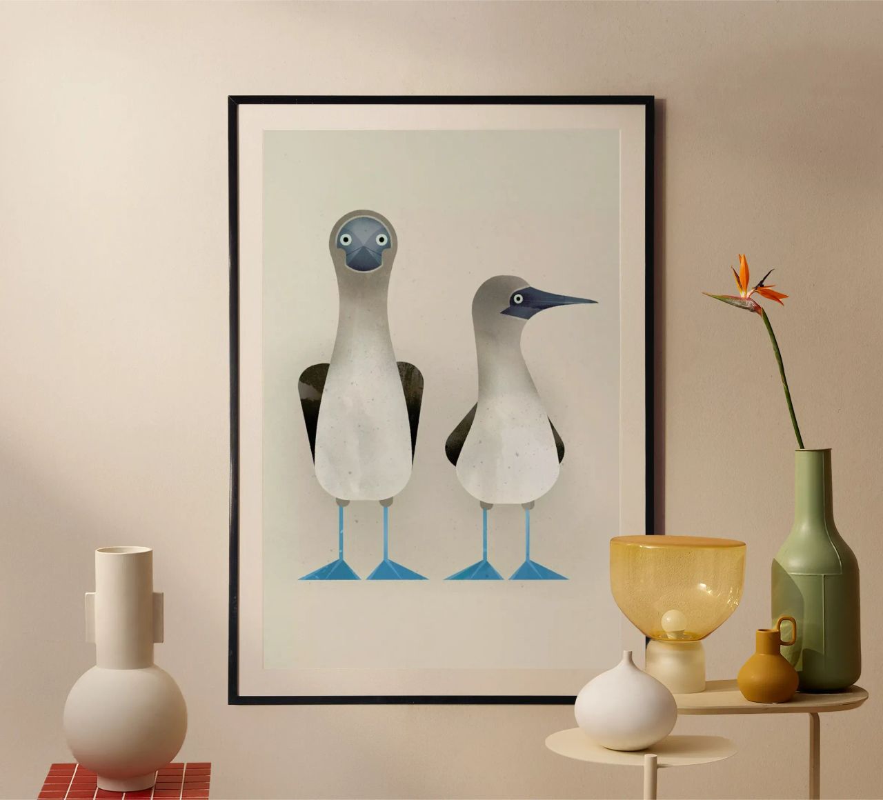 Blue Footed Boobies Poster von Dieter Braun