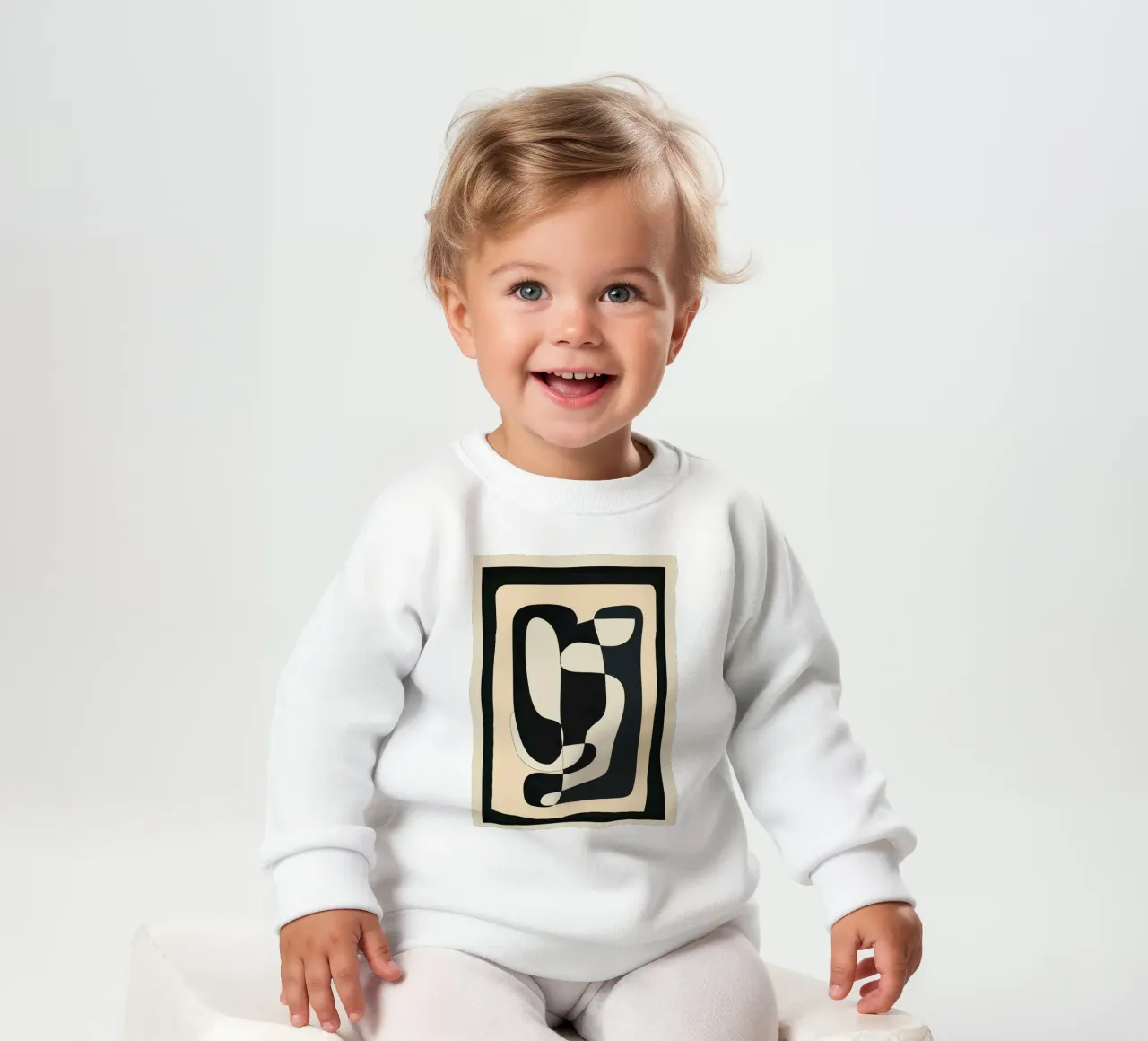 Abstract Geometry baby sweatshirt van Nadjaa