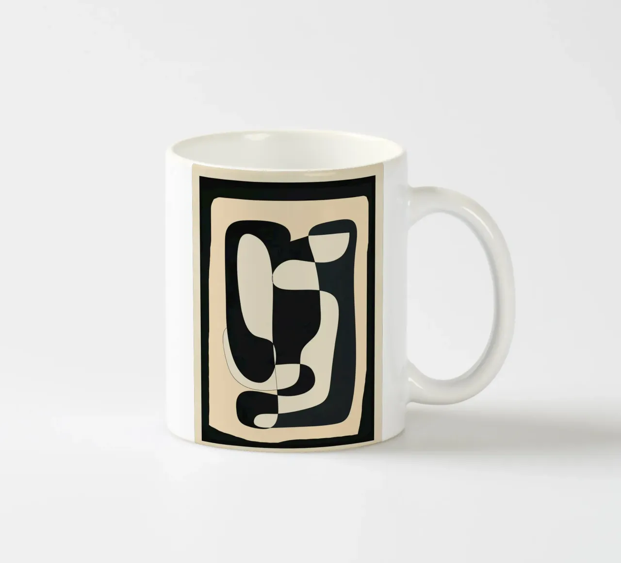 Abstract Geometry Keramik Tasse von Nadjaa