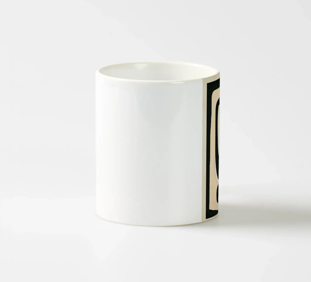 Abstract Geometry Keramik Tasse von Nadjaa