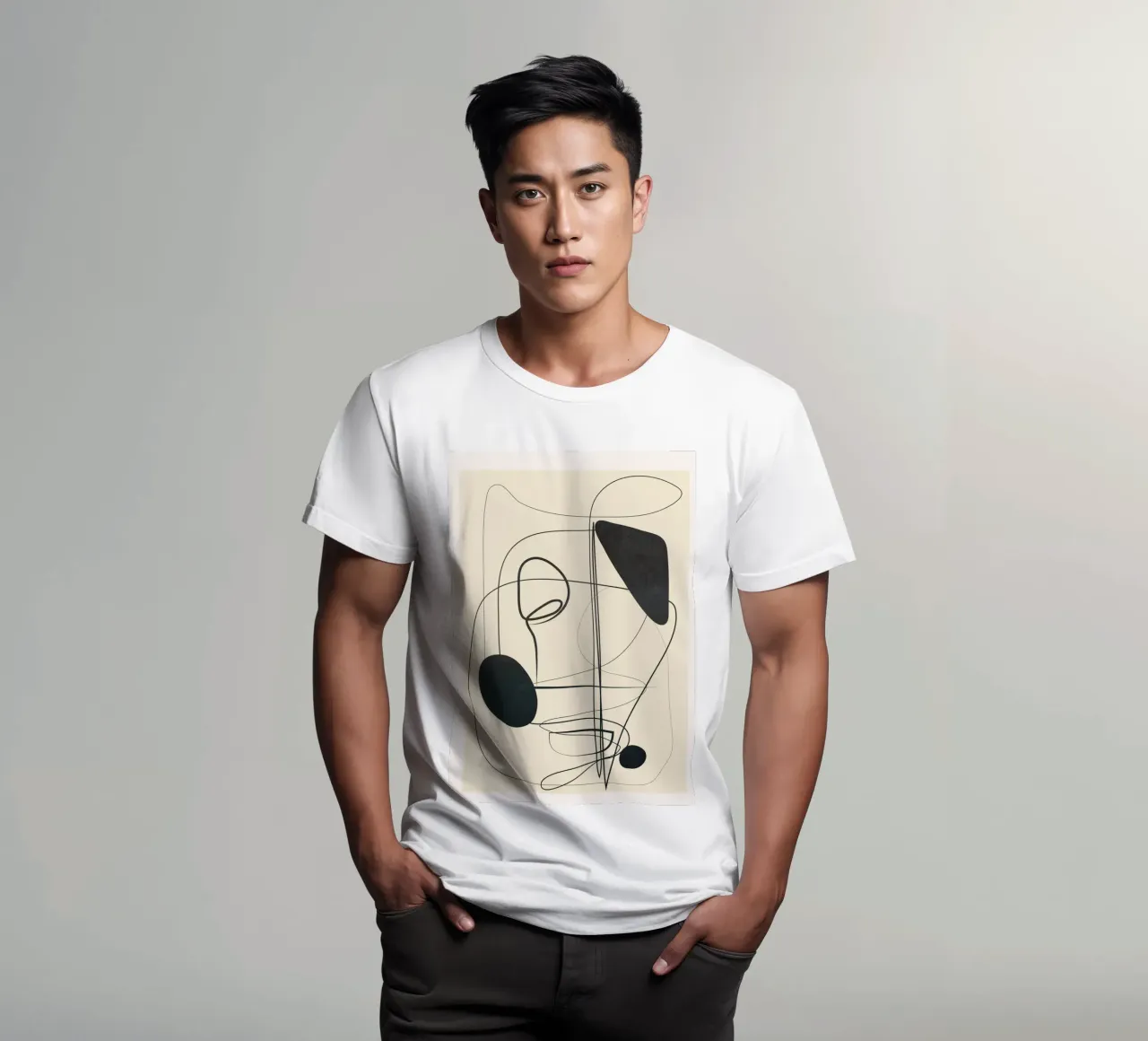 Abstract Line Art VI t-shirt da Nadjaa