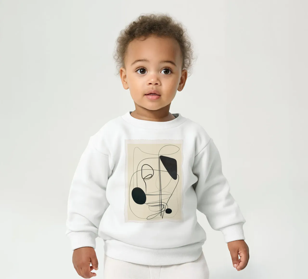 Abstract Line Art VI baby sweatshirt van Nadjaa