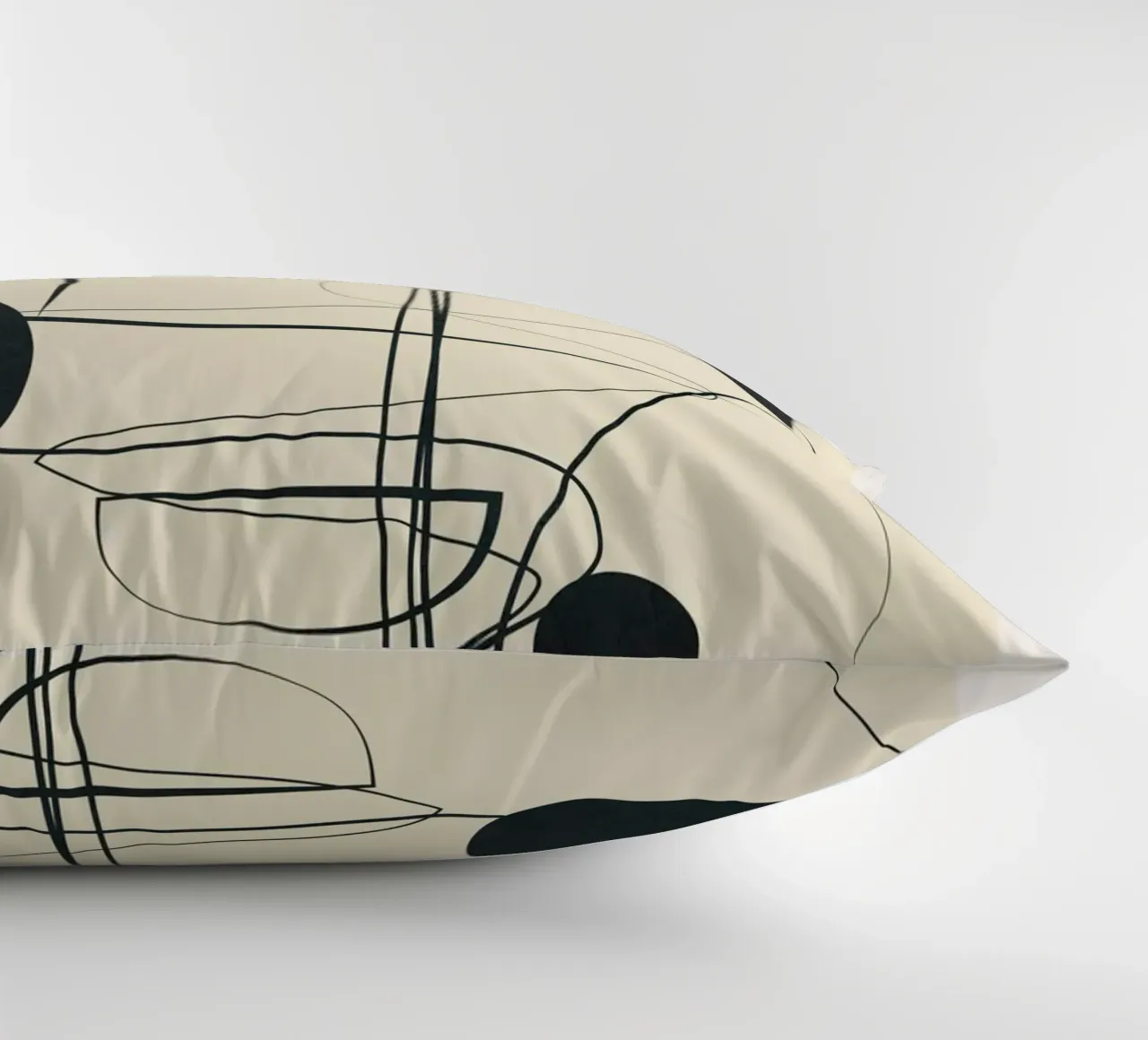 Abstract Line Art VI Kissen von Nadjaa