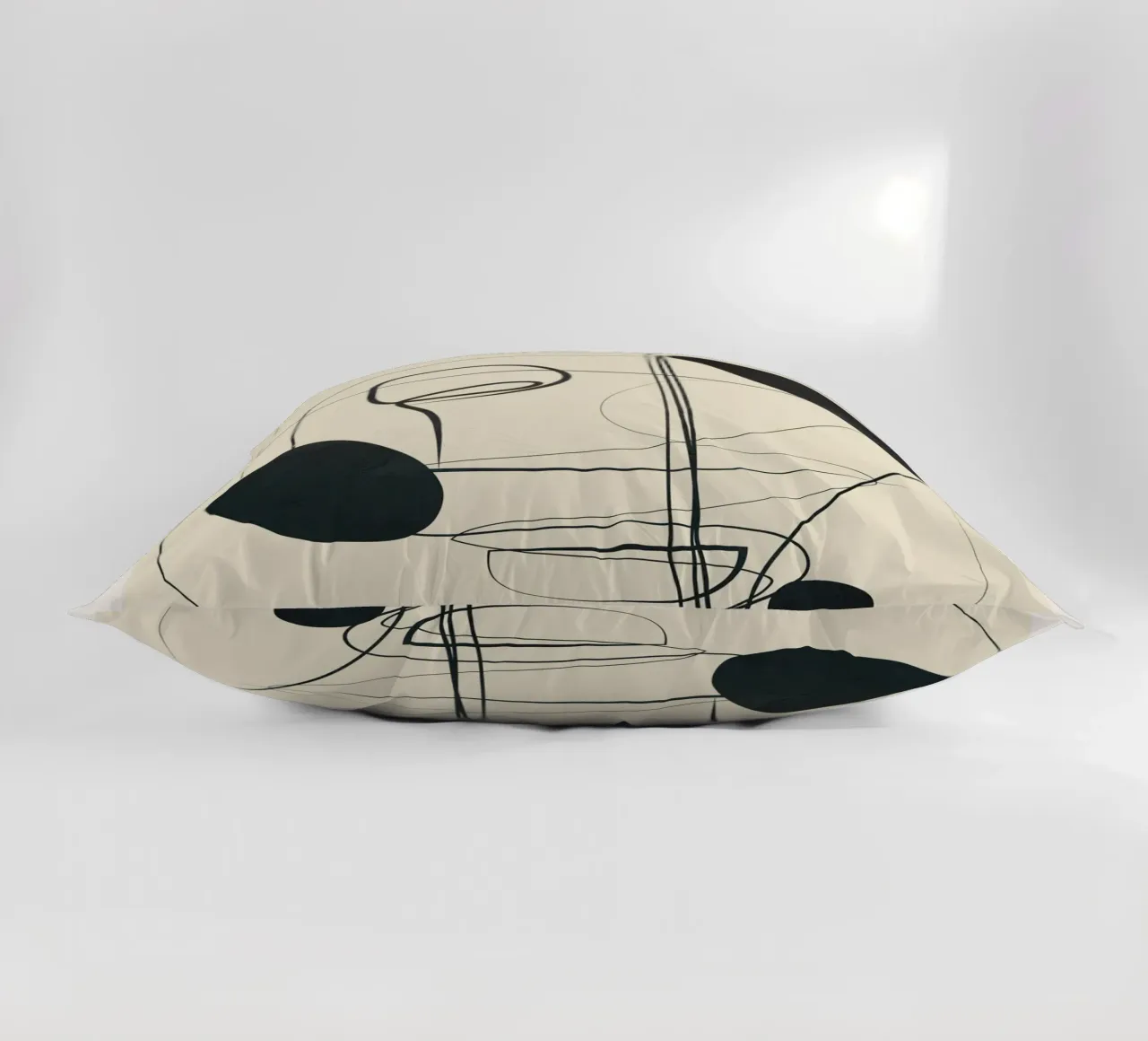 Abstract Line Art VI Kissen von Nadjaa
