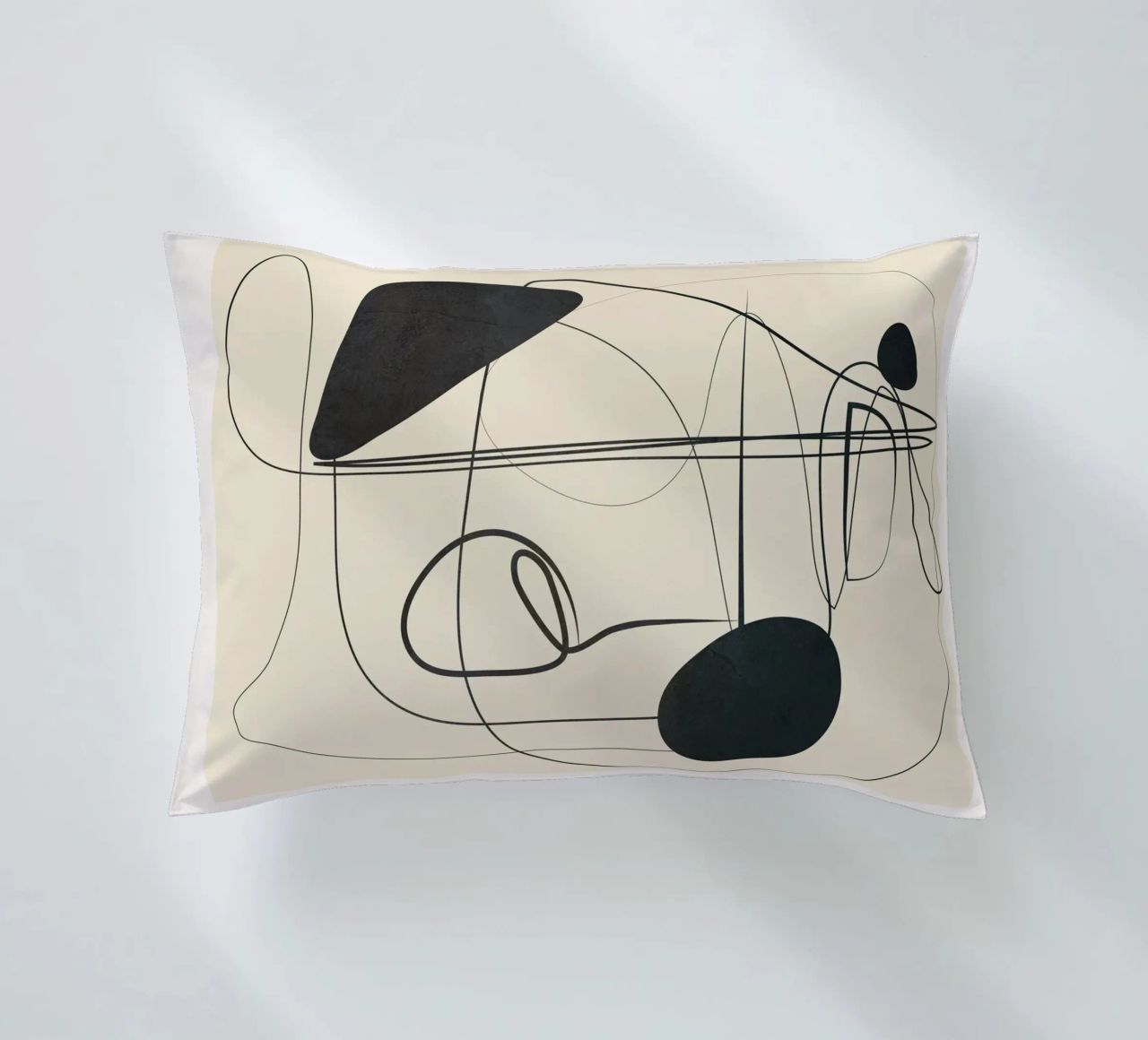 Abstract Line Art VI cuscino da Nadjaa