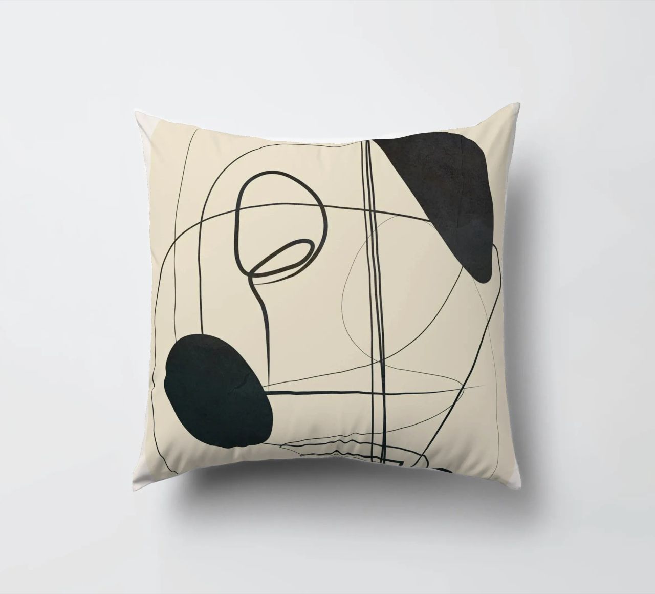 Abstract Line Art VI cuscino da Nadjaa
