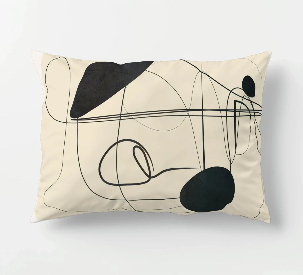 Abstract Line Art VI cuscino da Nadjaa