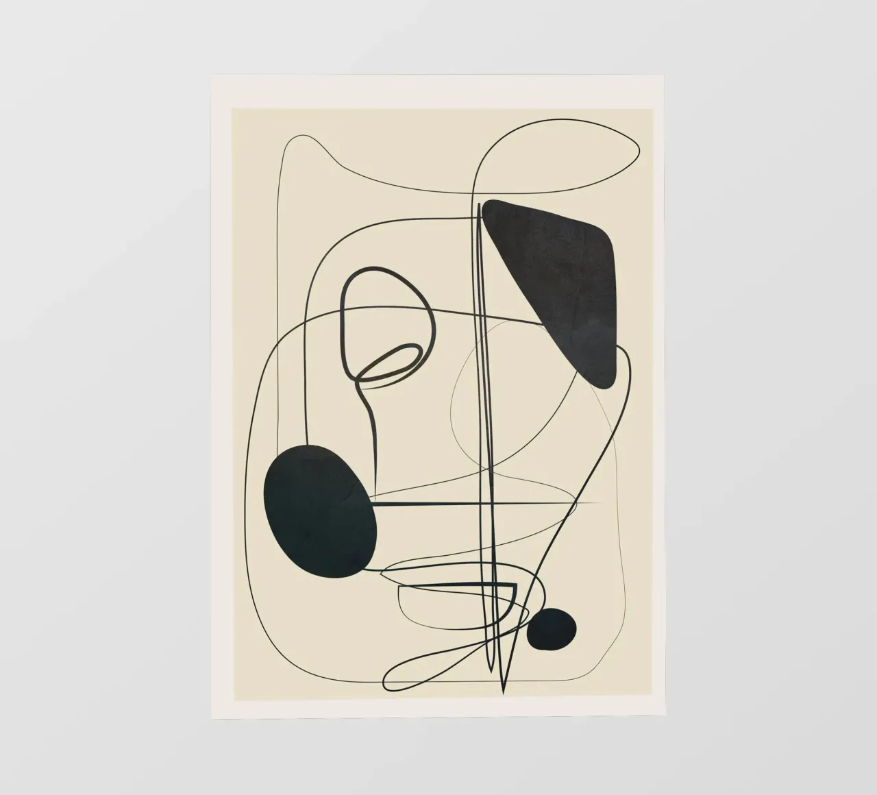 Abstract Line Art VI telo in pvc da Nadjaa