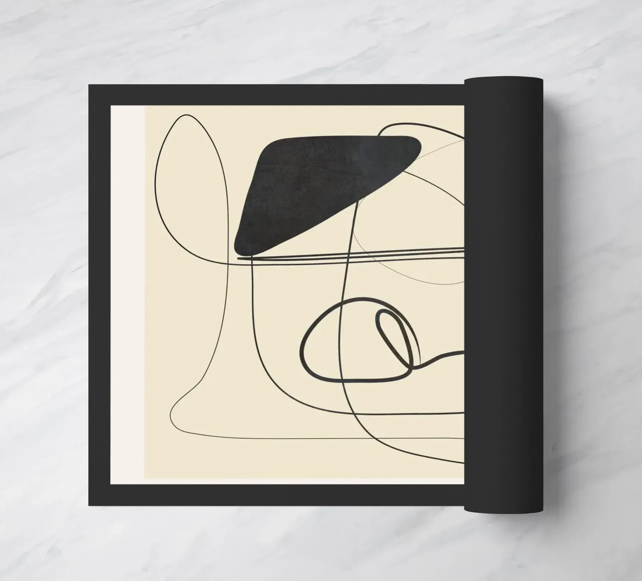 Abstract Line Art VI felpudo de Nadjaa