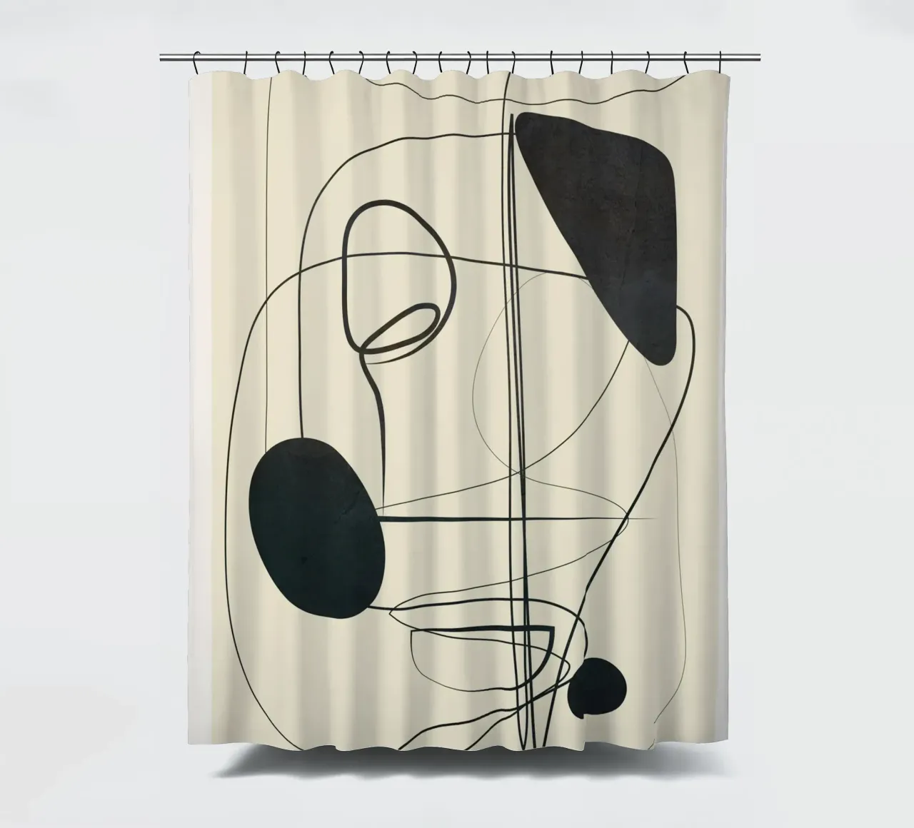 Abstract Line Art VI tenda da doccia da Nadjaa