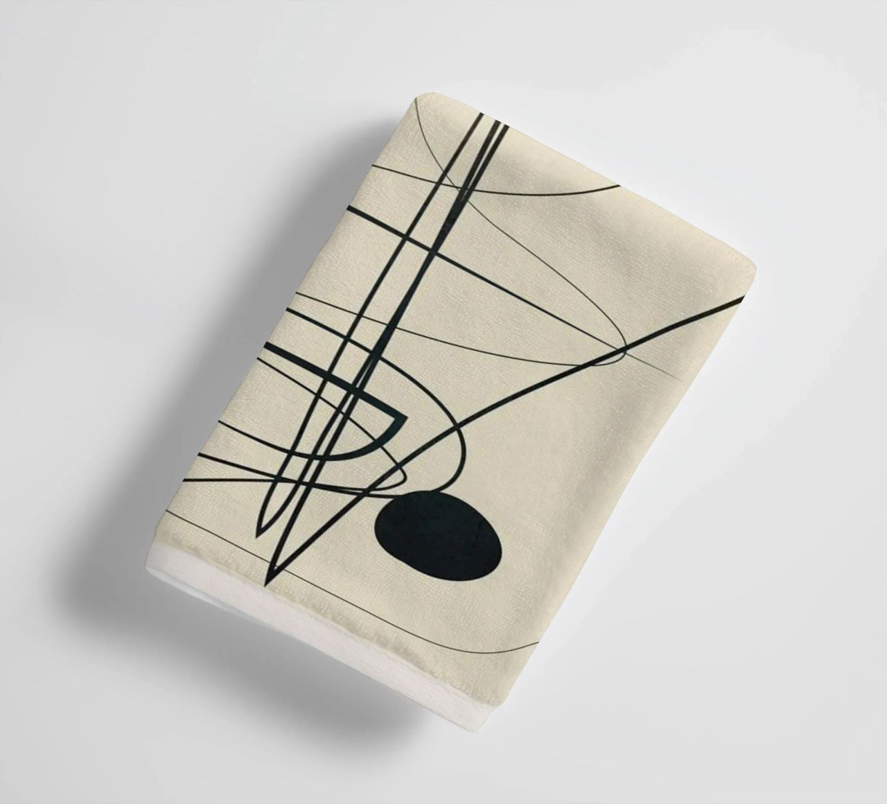Abstract Line Art VI towel by Nadjaa