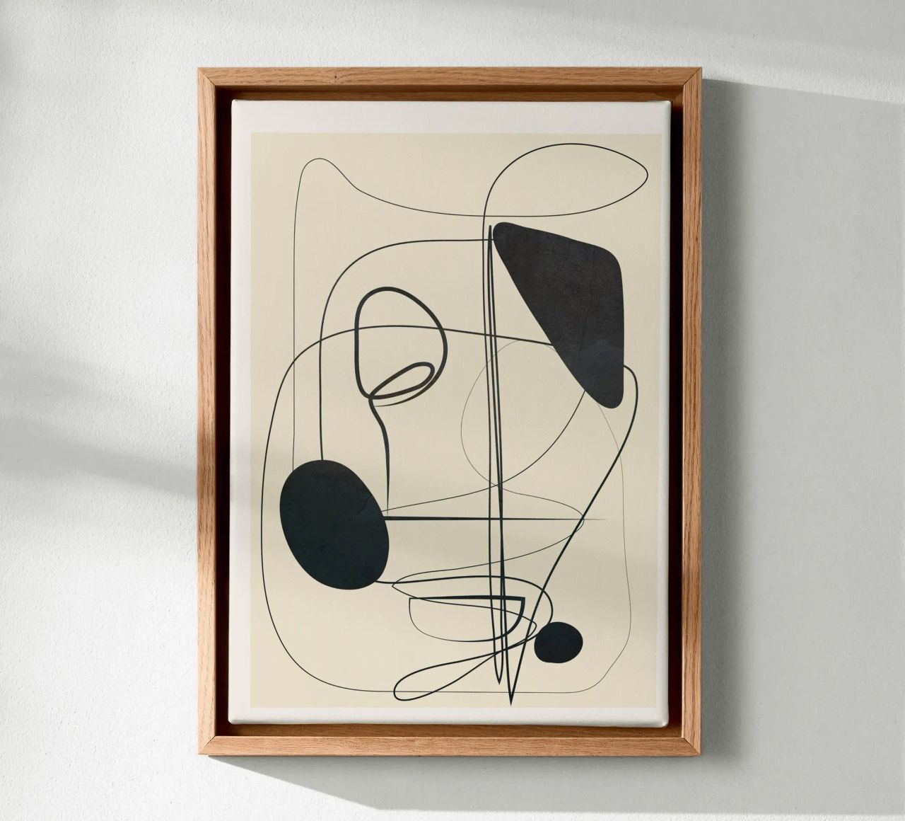 Abstract Line Art VI canvas by Nadjaa