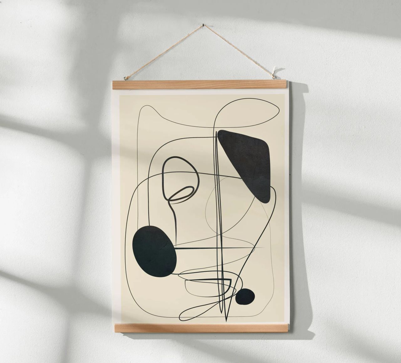 Abstract Line Art VI poster by Nadjaa