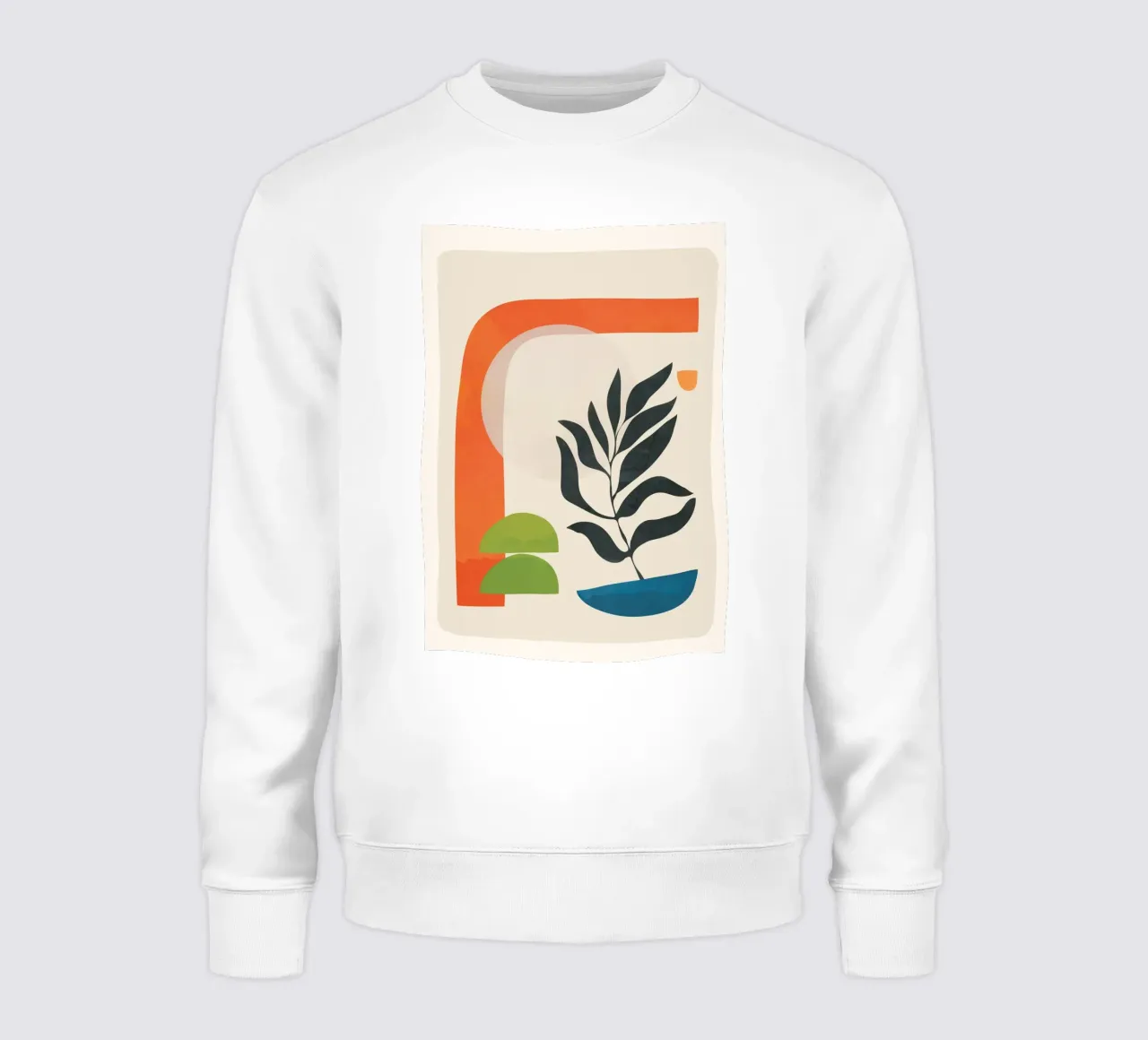 Abstract Minimal Shapes 05 Sweatshirt von Nadjaa