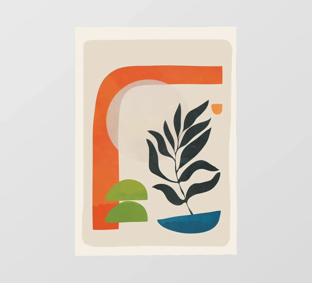 Abstract Minimal Shapes 05 PVC Plane von Nadjaa