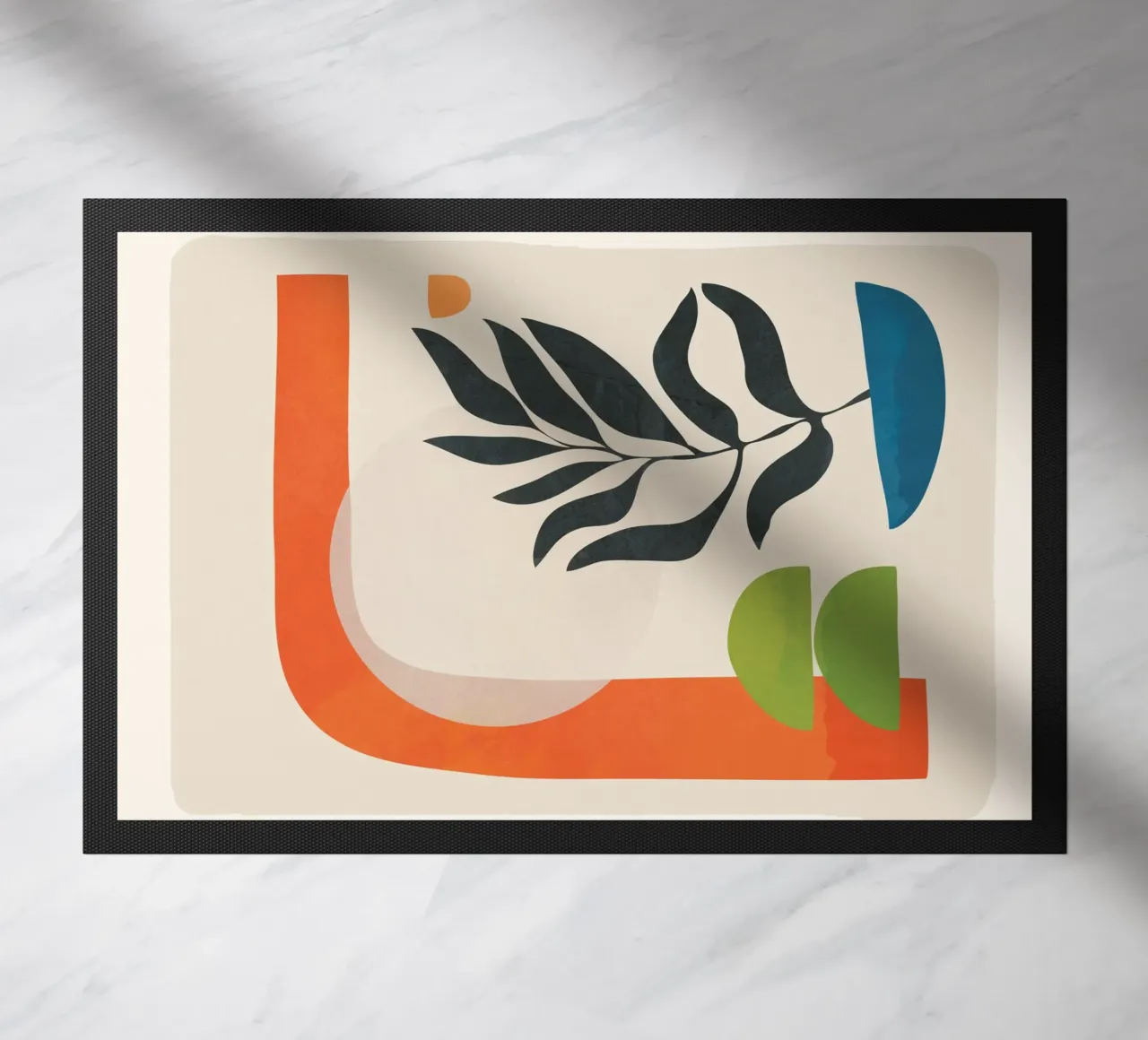 Abstract Minimal Shapes 05 paillasson de Nadjaa