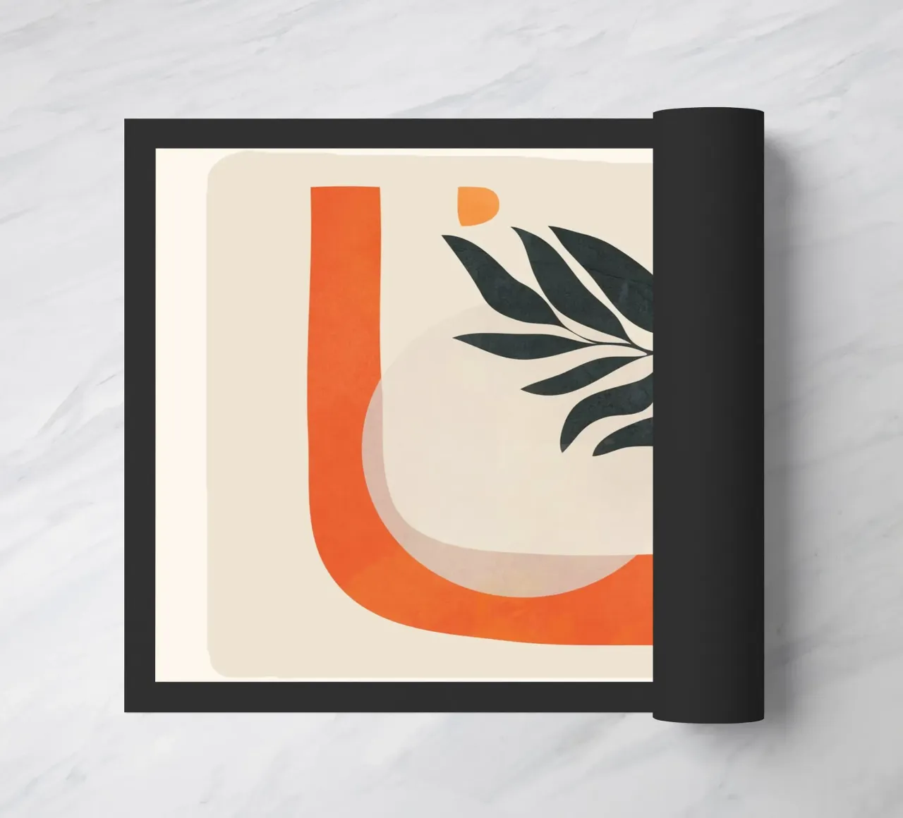 Abstract Minimal Shapes 05 paillasson de Nadjaa
