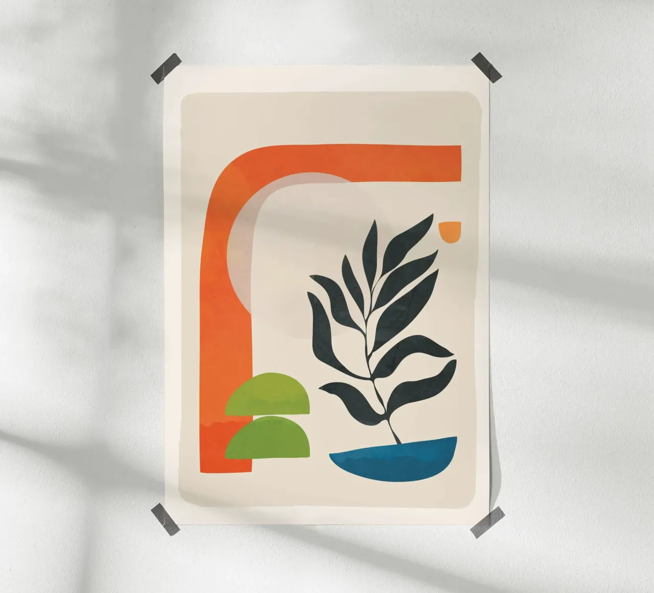 Abstract Minimal Shapes 05 poster da Nadjaa