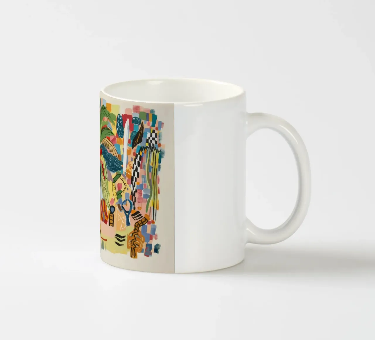 Astrazione floreale tazza in ceramica da Beach Palette