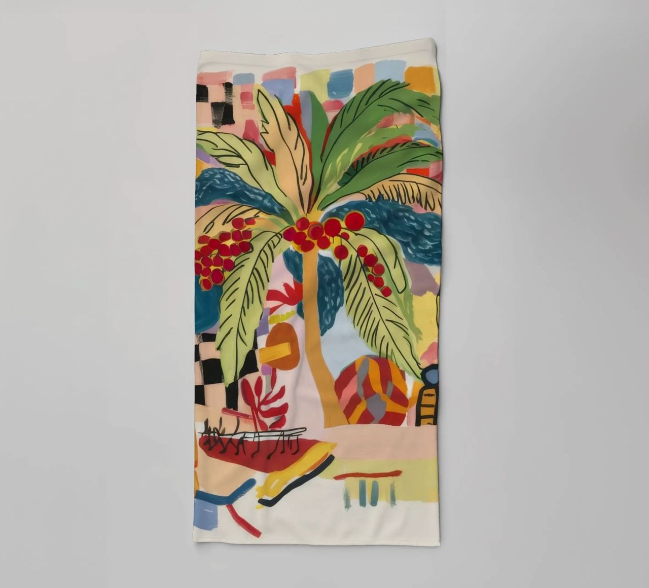 Floral Abstraction towel by Beach Palette