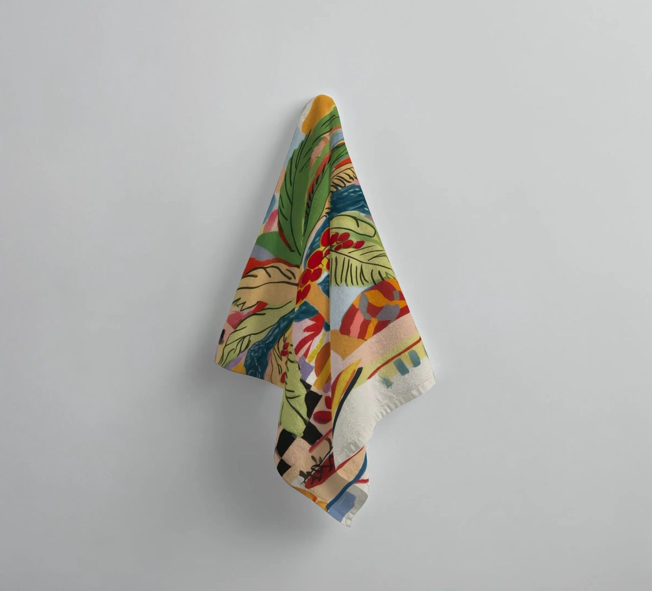 Floral Abstraction towel by Beach Palette