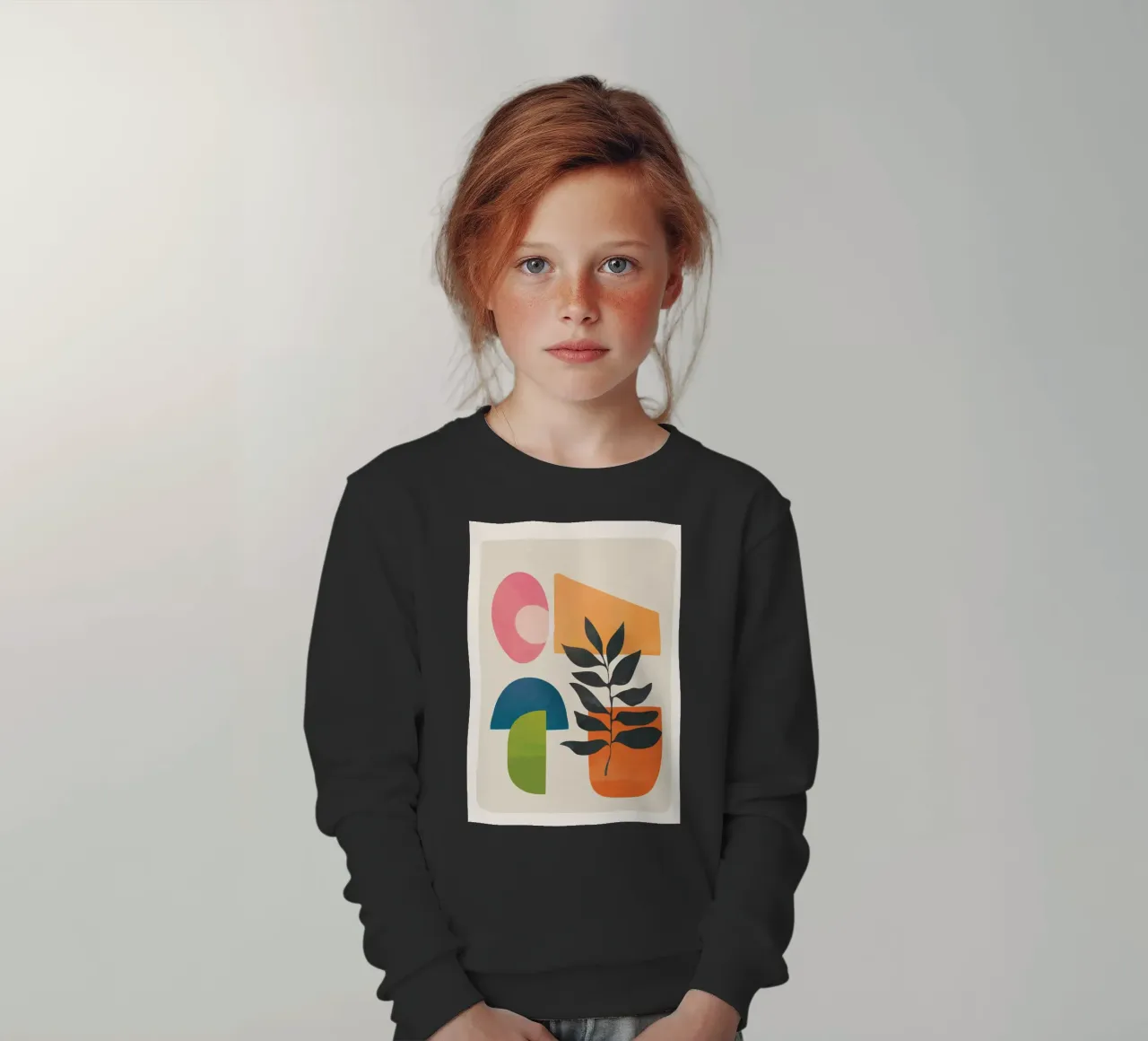 Abstract Minimal Shapes 06 felpa bambino da Nadjaa