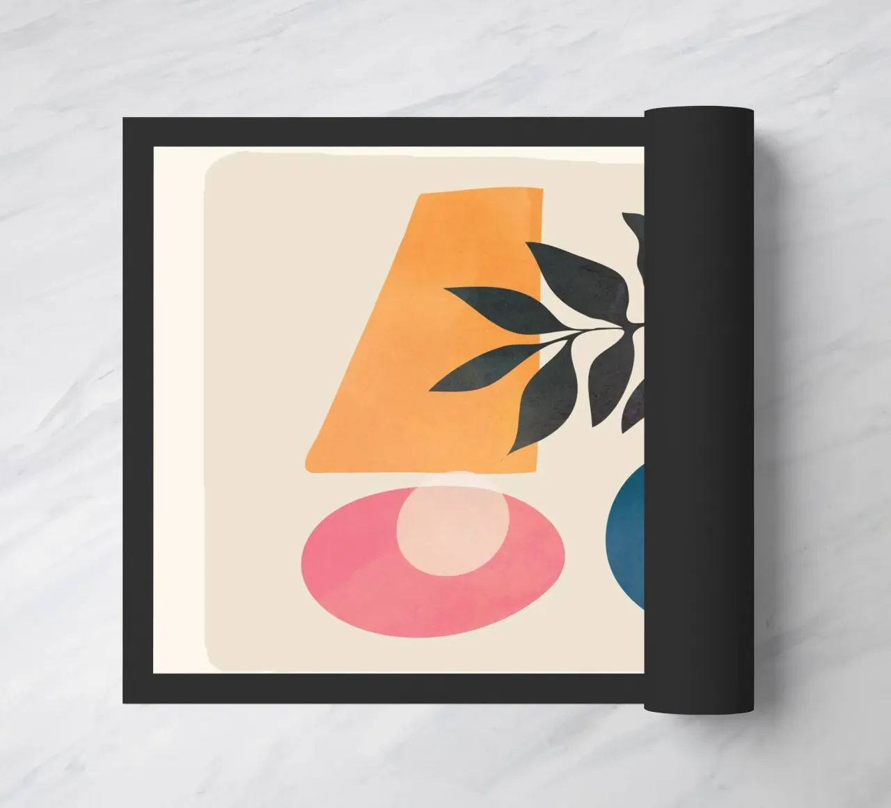 Abstract Minimal Shapes 06 Fußmatte von Nadjaa